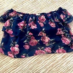 Lucy Paris off the shoulder floral top. Perfect going out top!